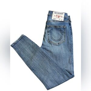 TRUE RELIGION Halle High Rise Super Skinny Jeans Women’s 27‎ Ankle